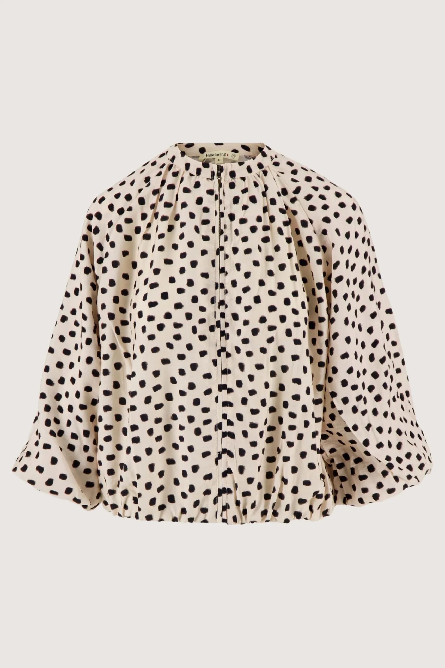 ballon bomber met stippen print