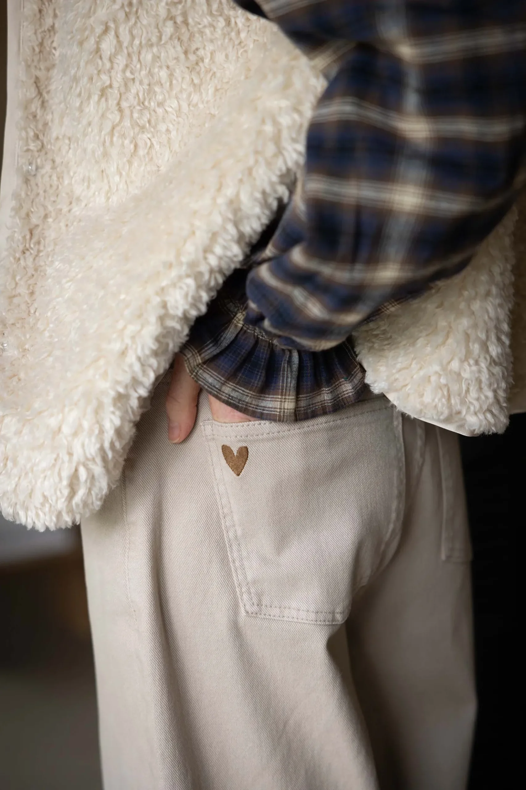 barrel broek met stretch