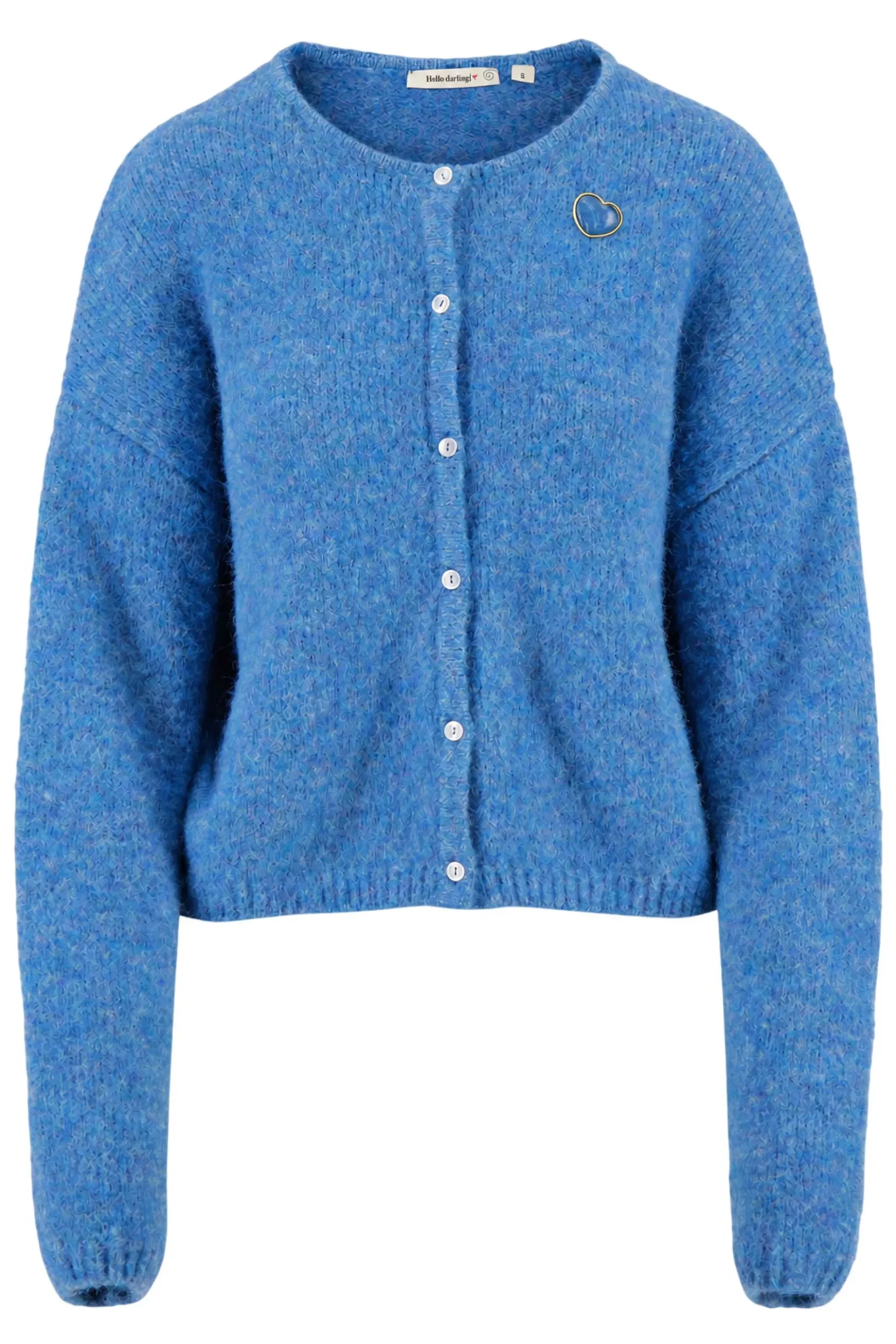 basic vestje met broche lange mouw