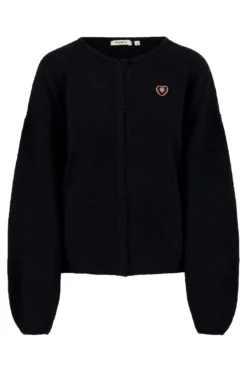 basic vestje met broche lange mouw