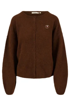 basic vestje met broche lange mouw