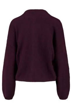basic vestje met broche lange mouw
