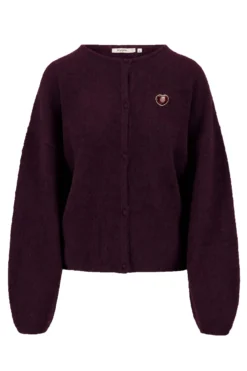 basic vestje met broche lange mouw