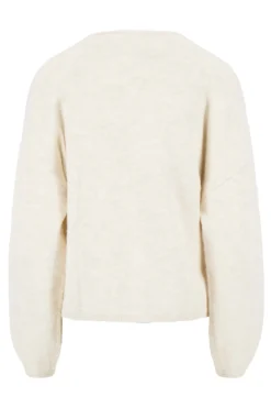 basic vestje met broche lange mouw