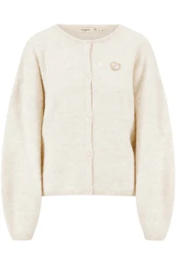 basic vestje met broche lange mouw