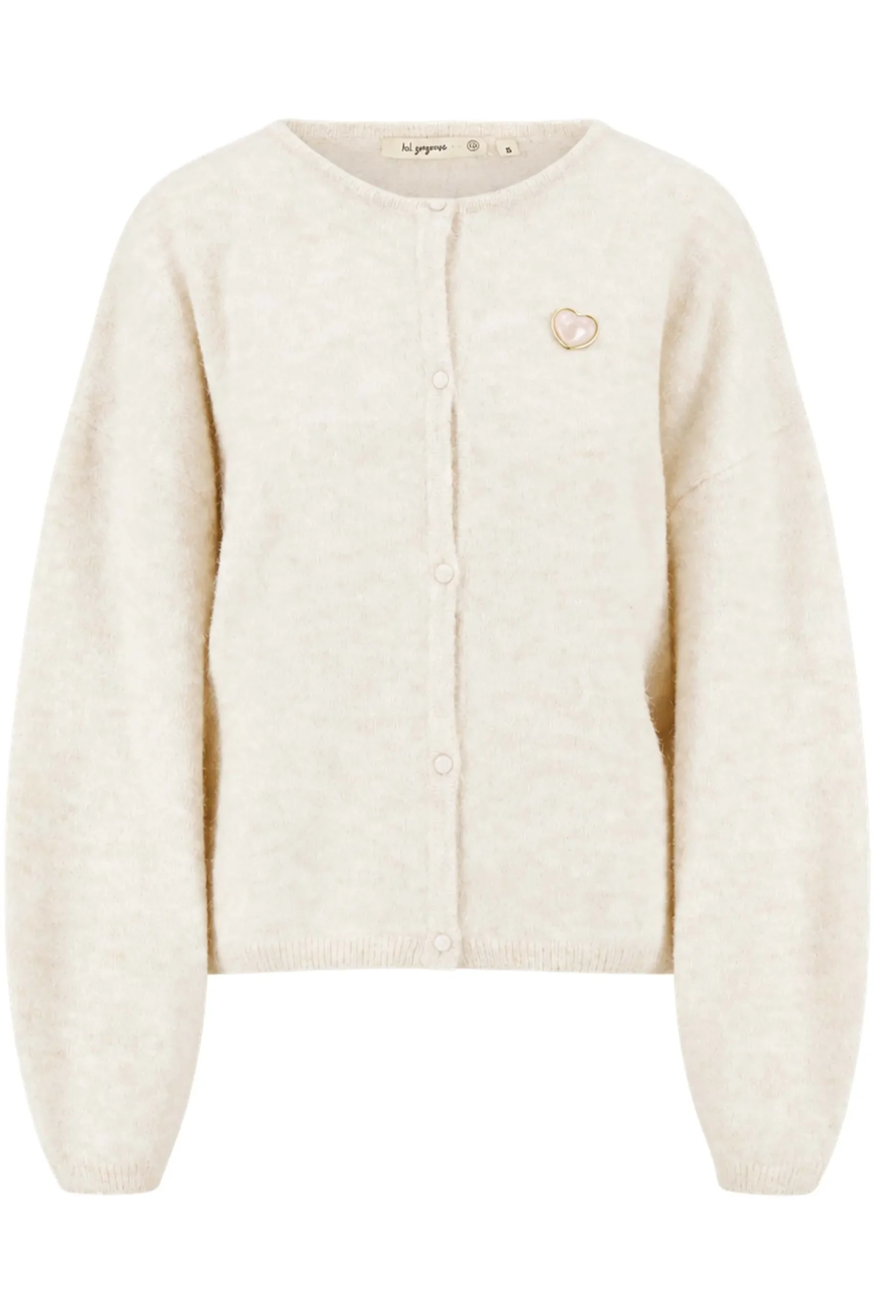 basic vestje met broche lange mouw