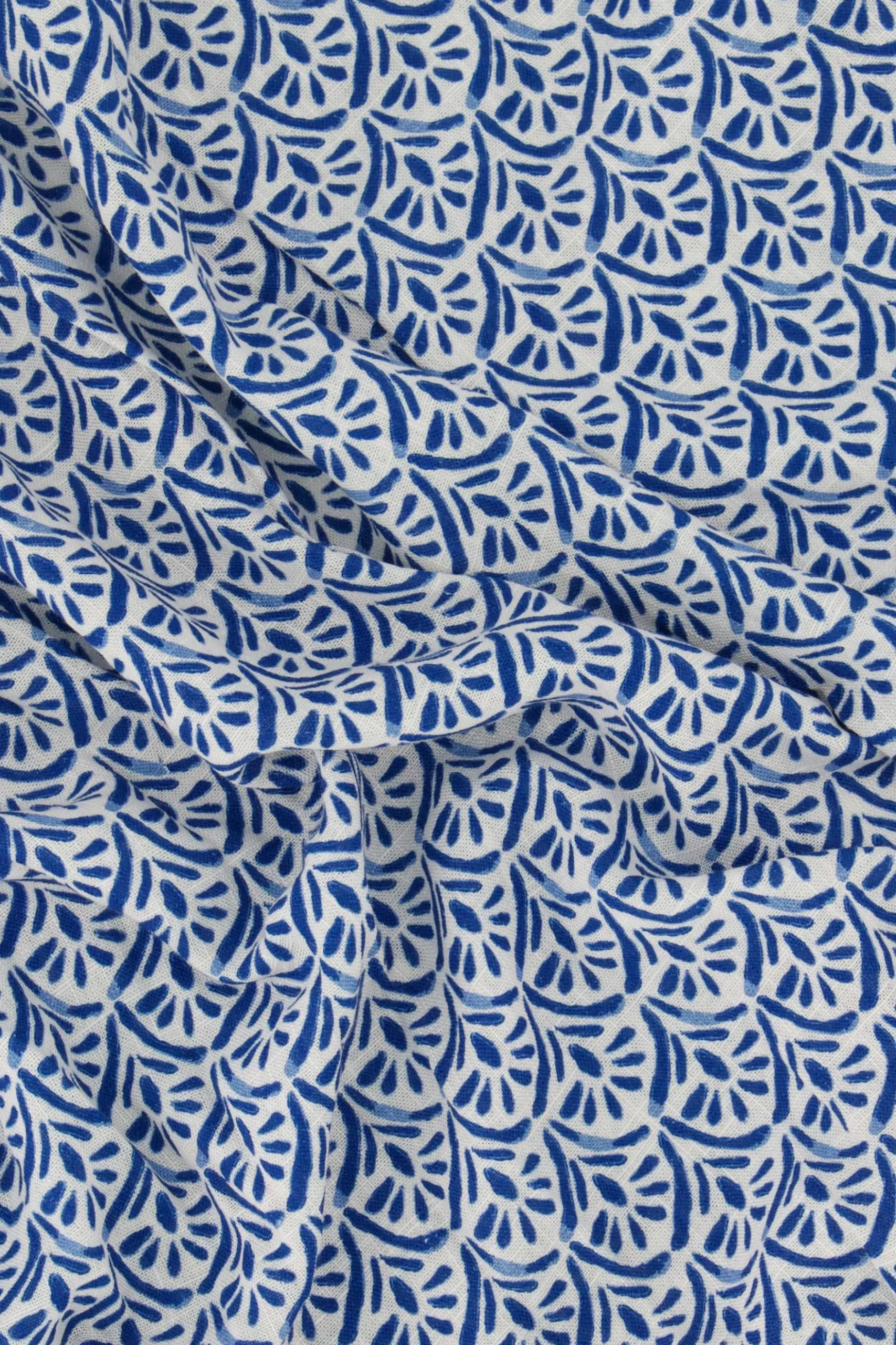 blouse lange mouw met waaierprint