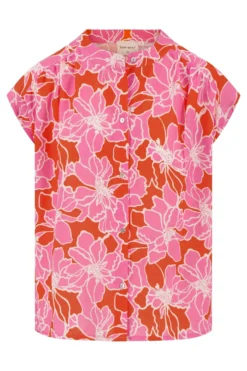 blouse met bloemen print