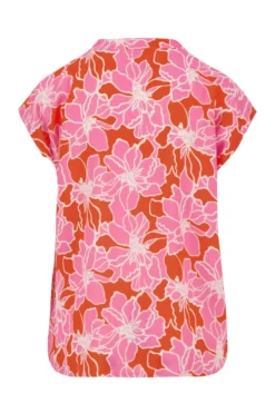 blouse met bloemen print