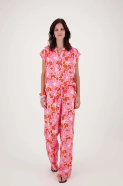blouse met bloemen print