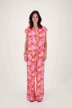 blouse met bloemen print