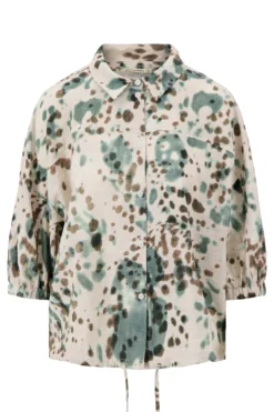 blouse met gevlekte print