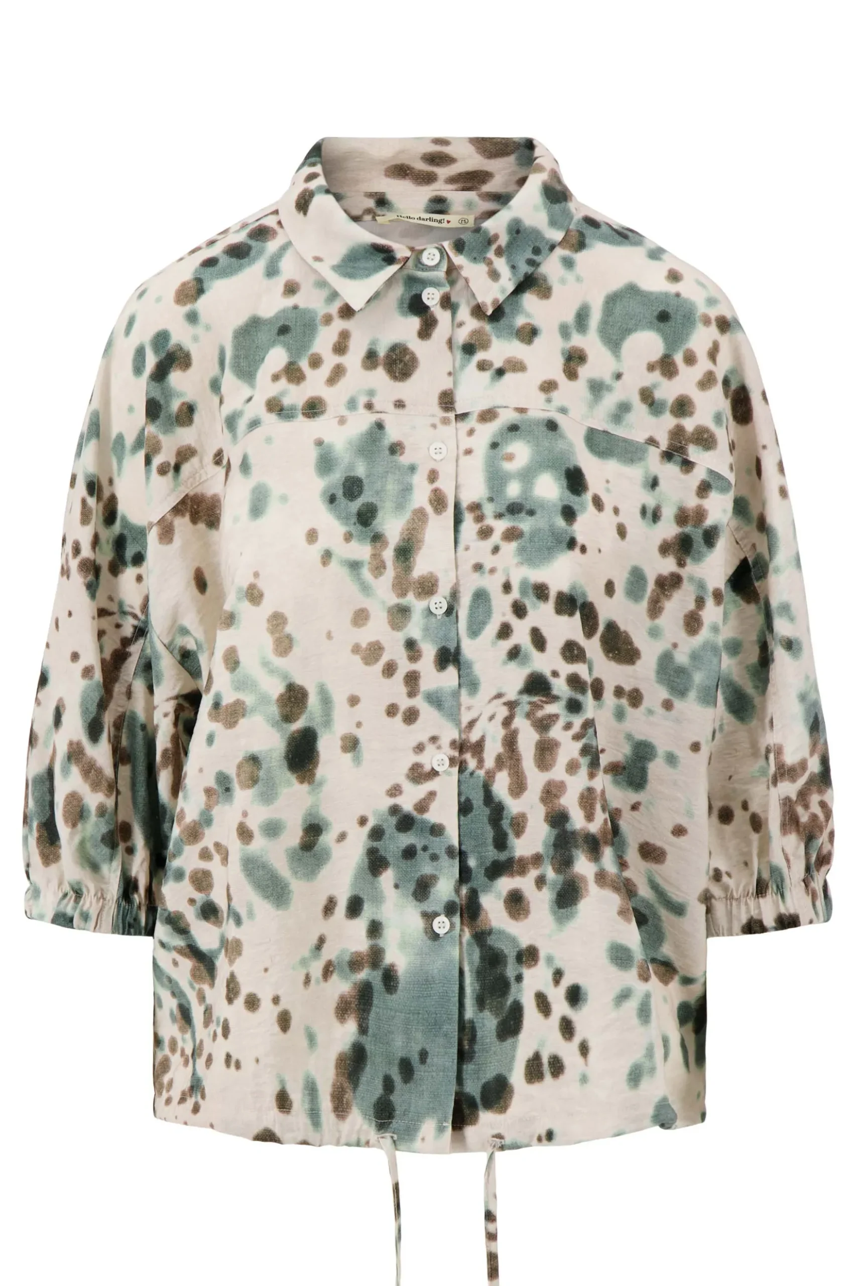 blouse met gevlekte print