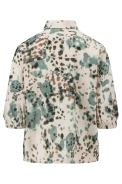 blouse met gevlekte print