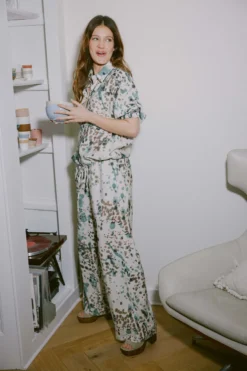 blouse met gevlekte print