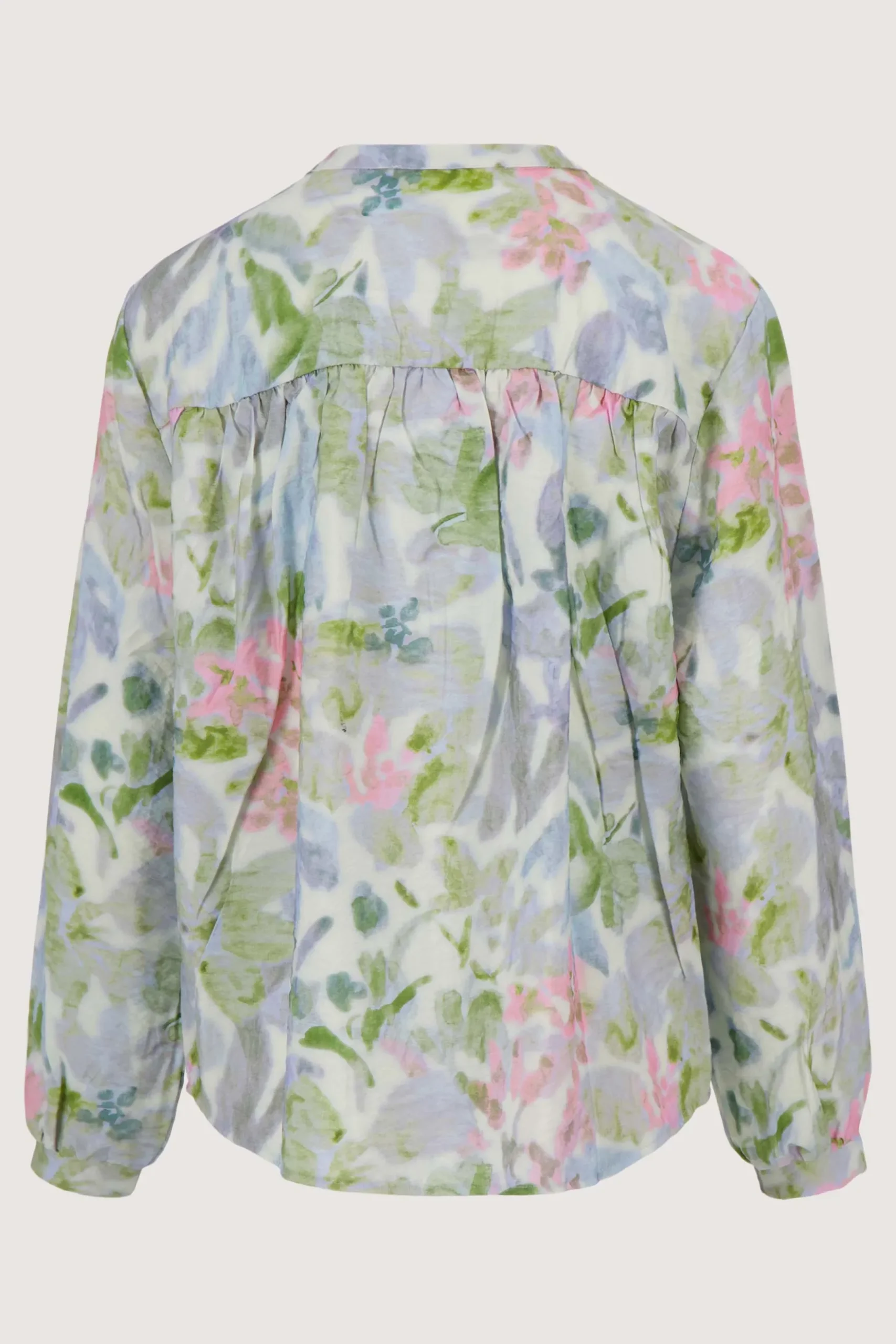 blouse zonder kraag met bloemen print