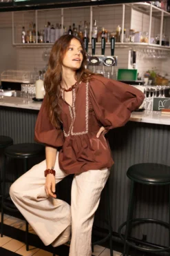 borduur blouse grafisch dessin