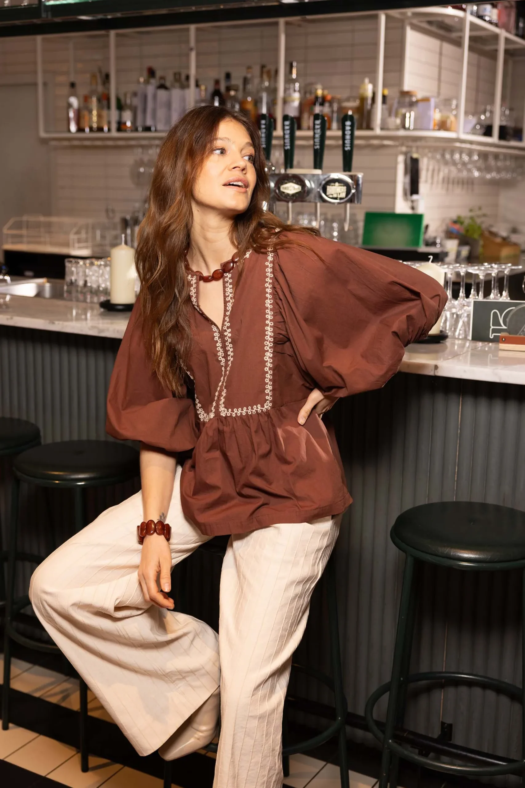 borduur blouse grafisch dessin