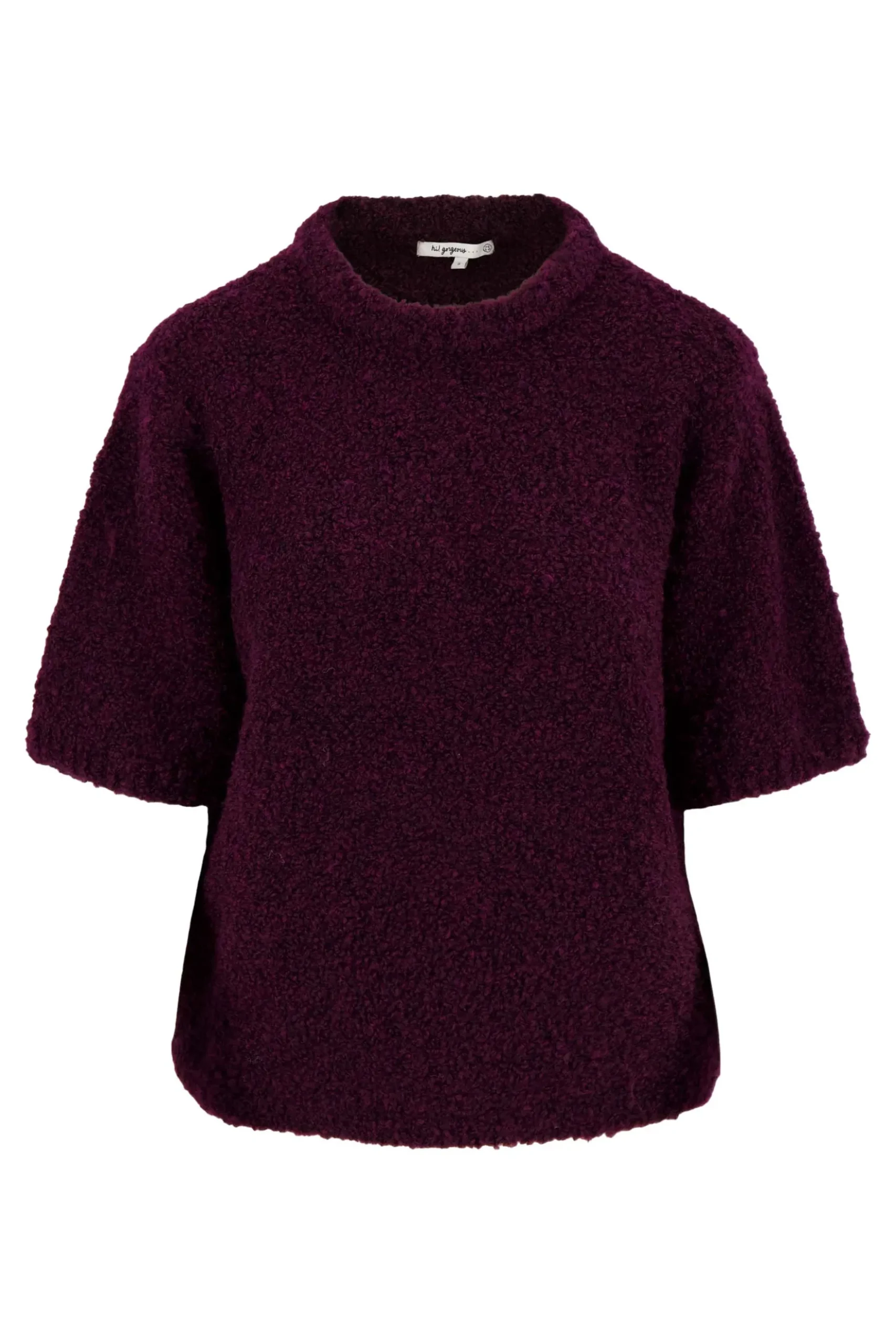 boucle trui korte mouw