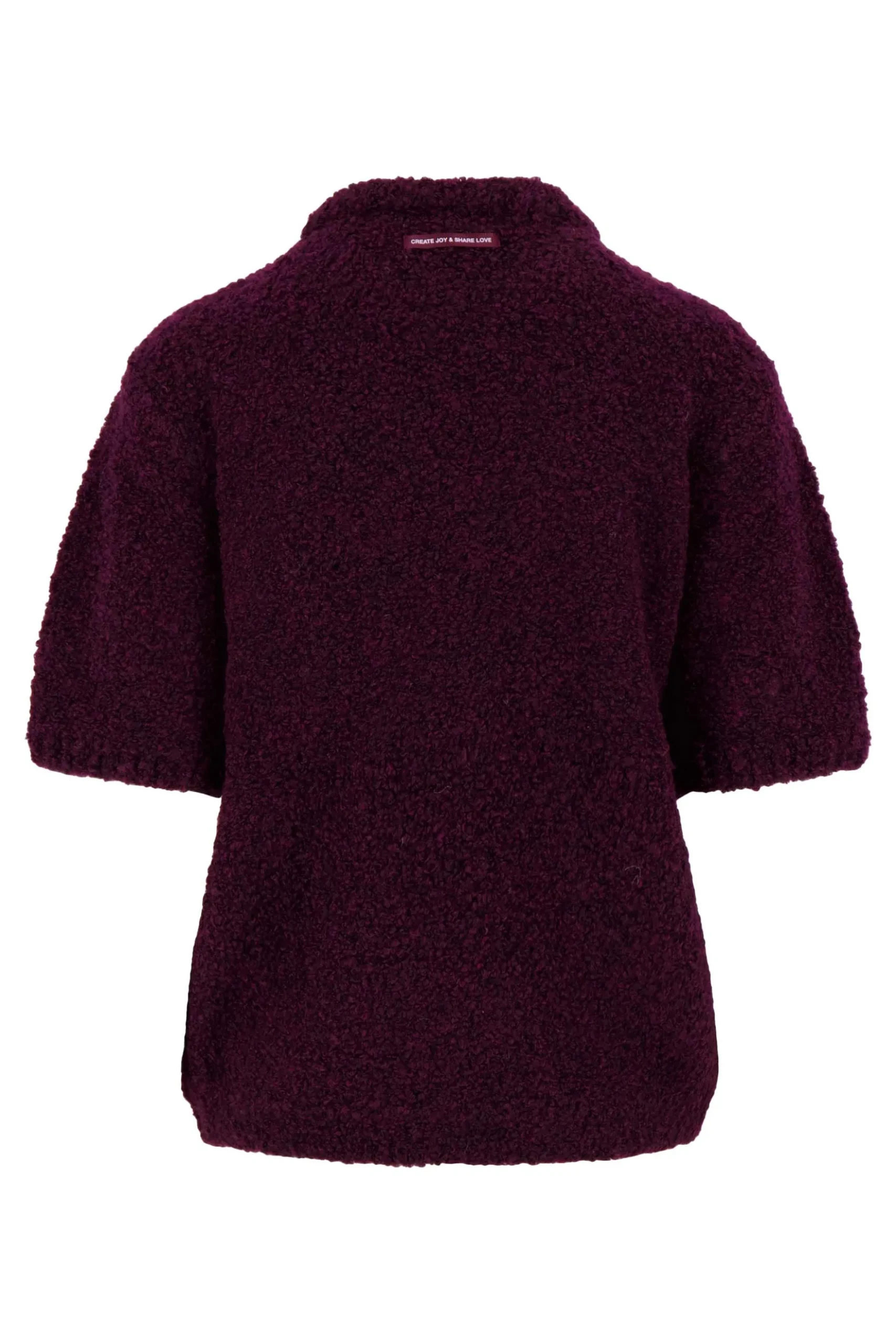 boucle trui korte mouw