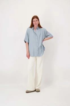 boxy model blouse