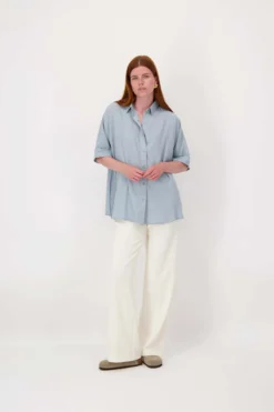 boxy model blouse