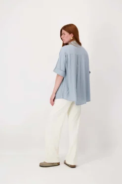 boxy model blouse