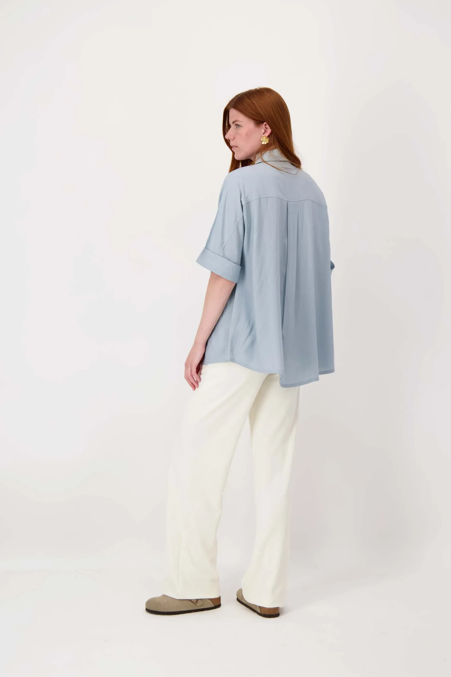 boxy model blouse