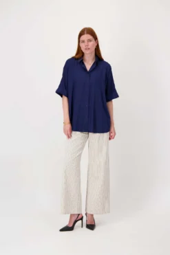 boxy model blouse