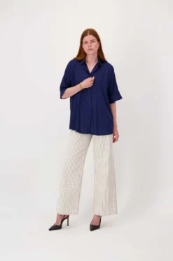 boxy model blouse