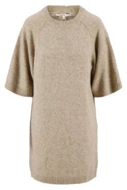 brei jurk met raglan mouwen