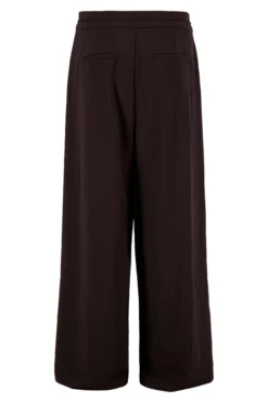 broek in superstretch met bandplooi