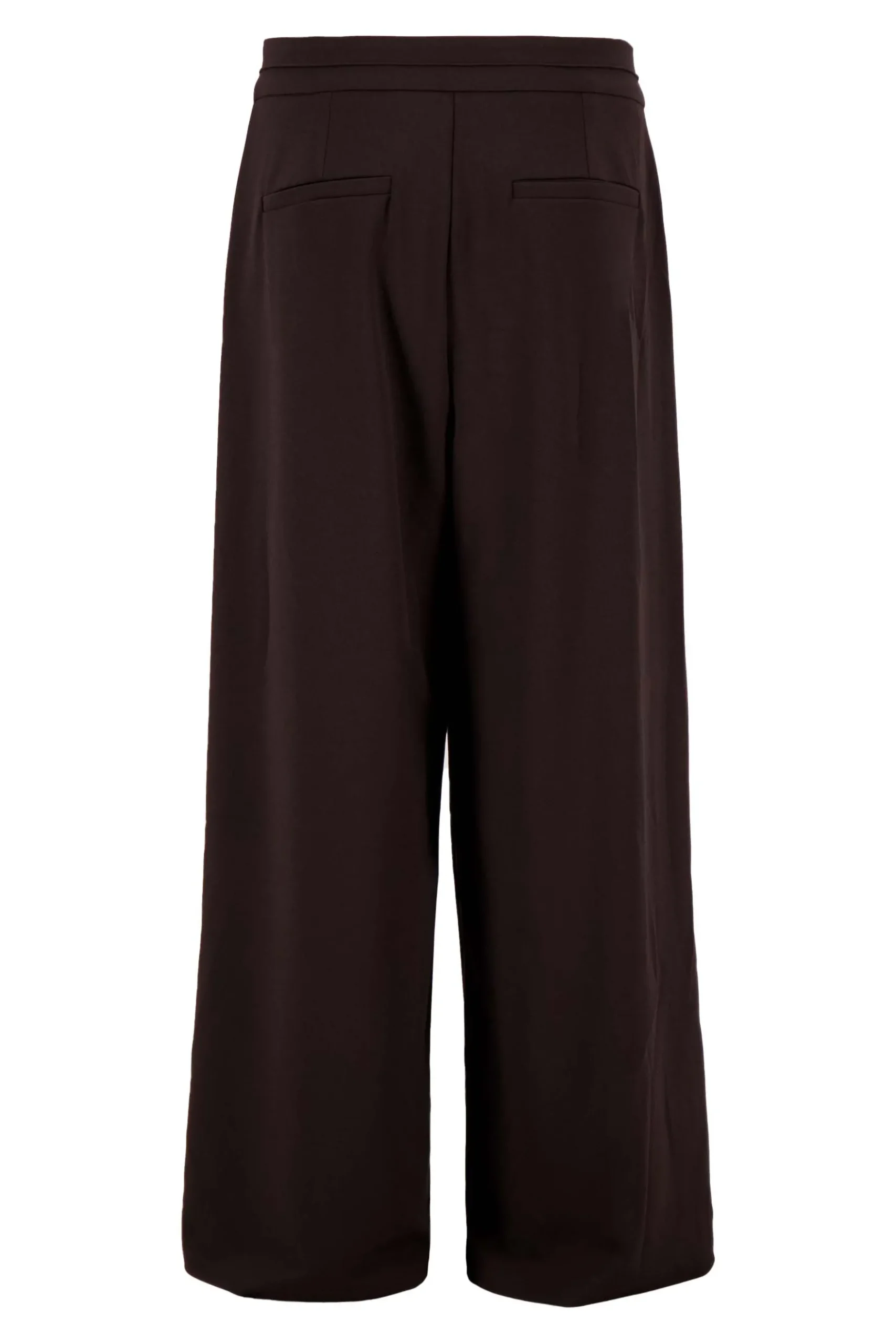 broek in superstretch met bandplooi
