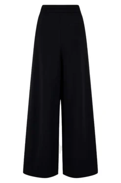 broek in superstretch met bandplooi