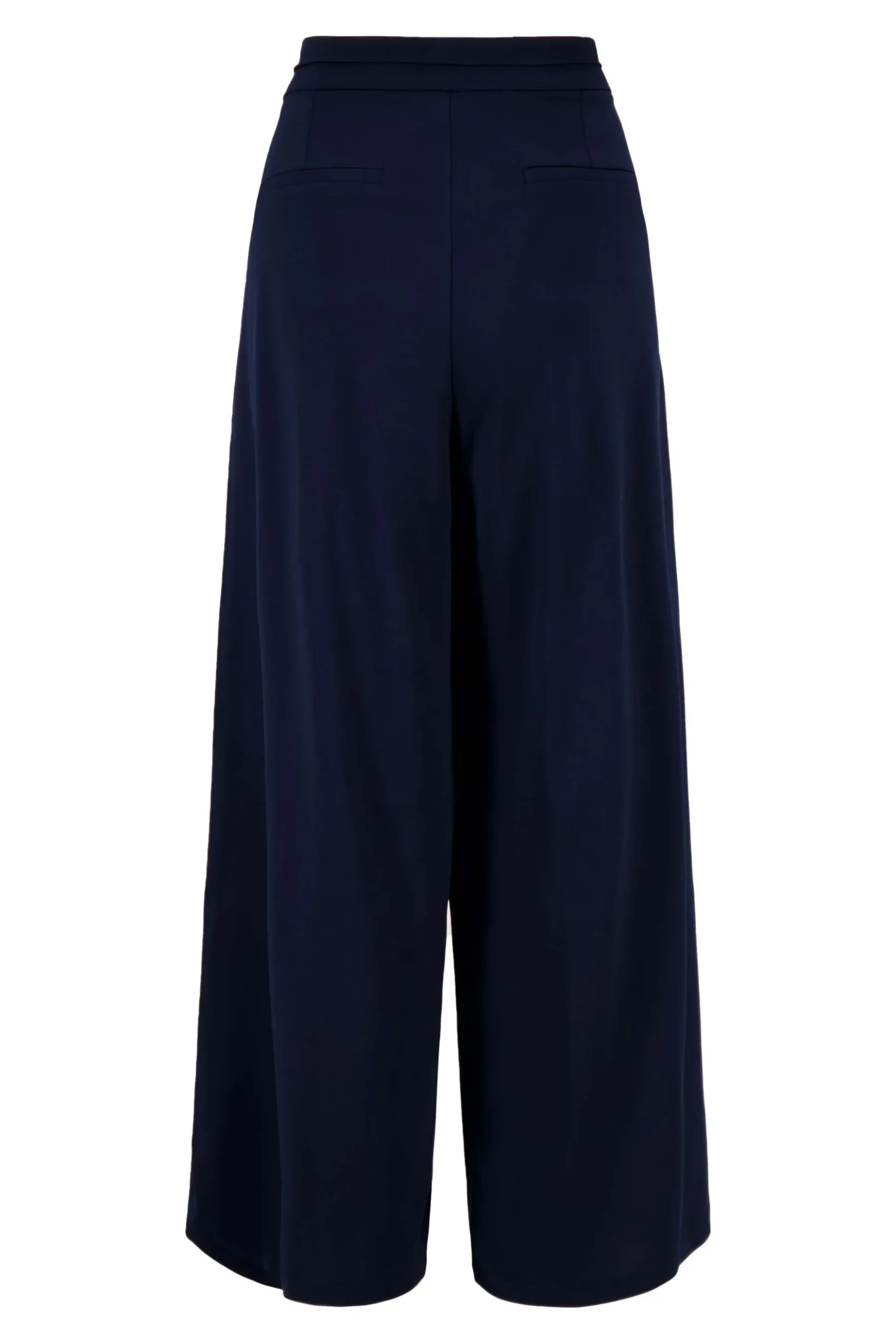 broek in superstretch met bandplooi