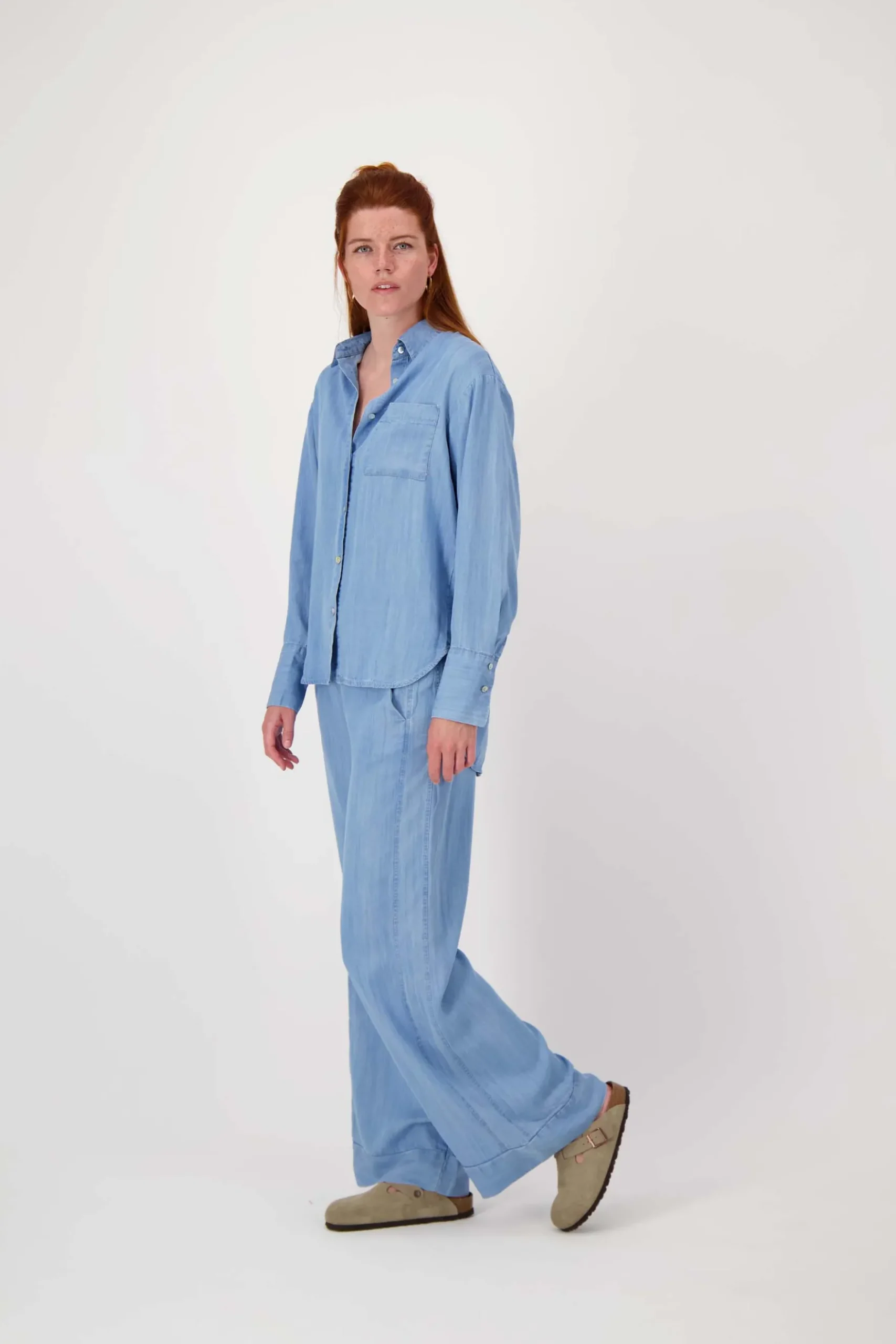 broek van denim tencel