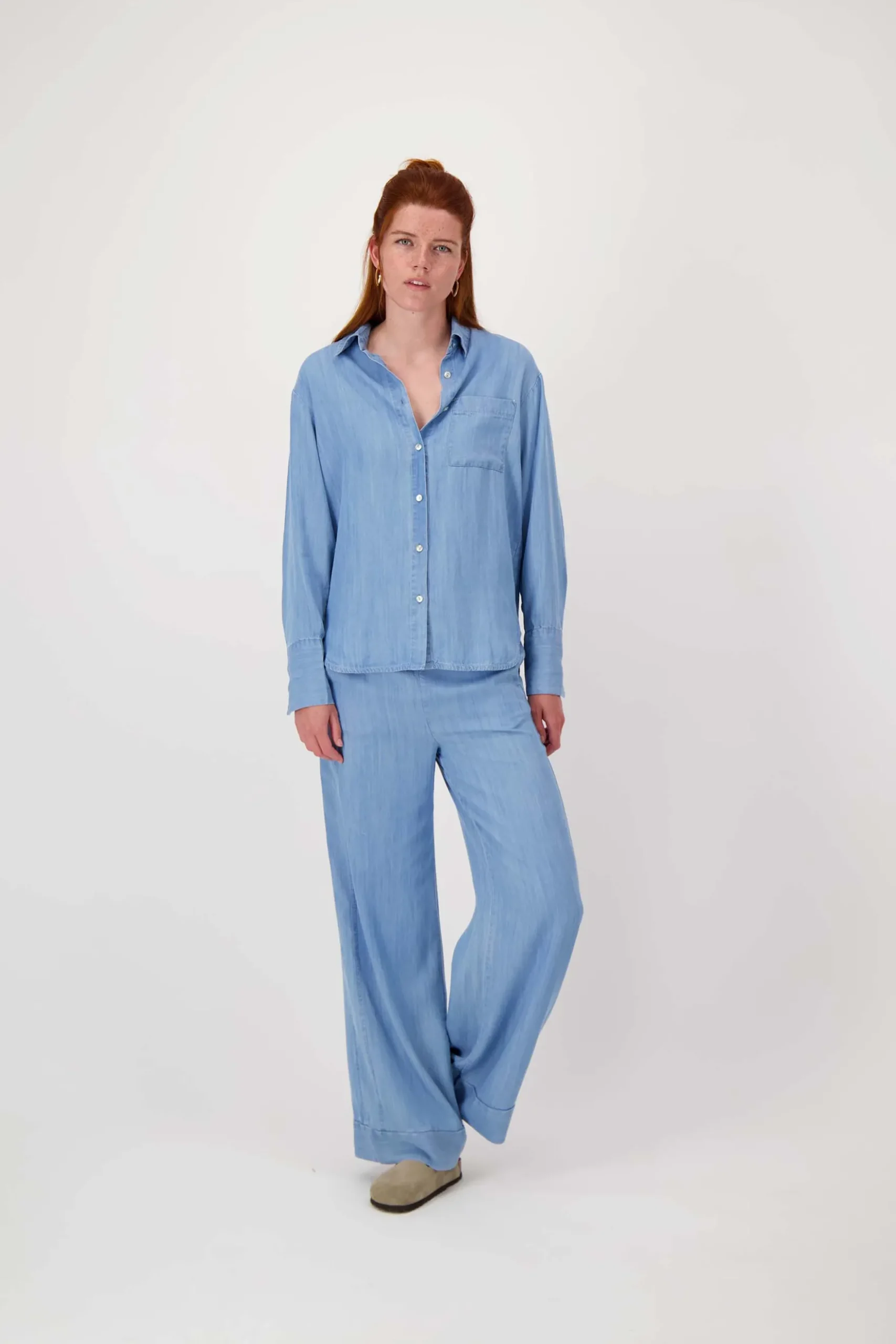 broek van denim tencel