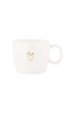 cappuccino mok lijn hartje