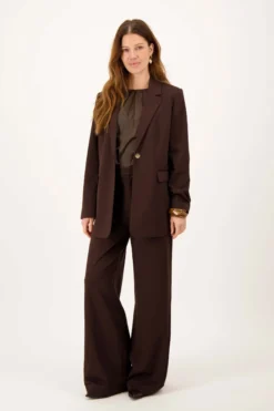 choco blazer met stretch