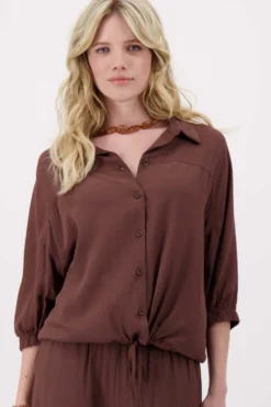 crepe marocain blouse