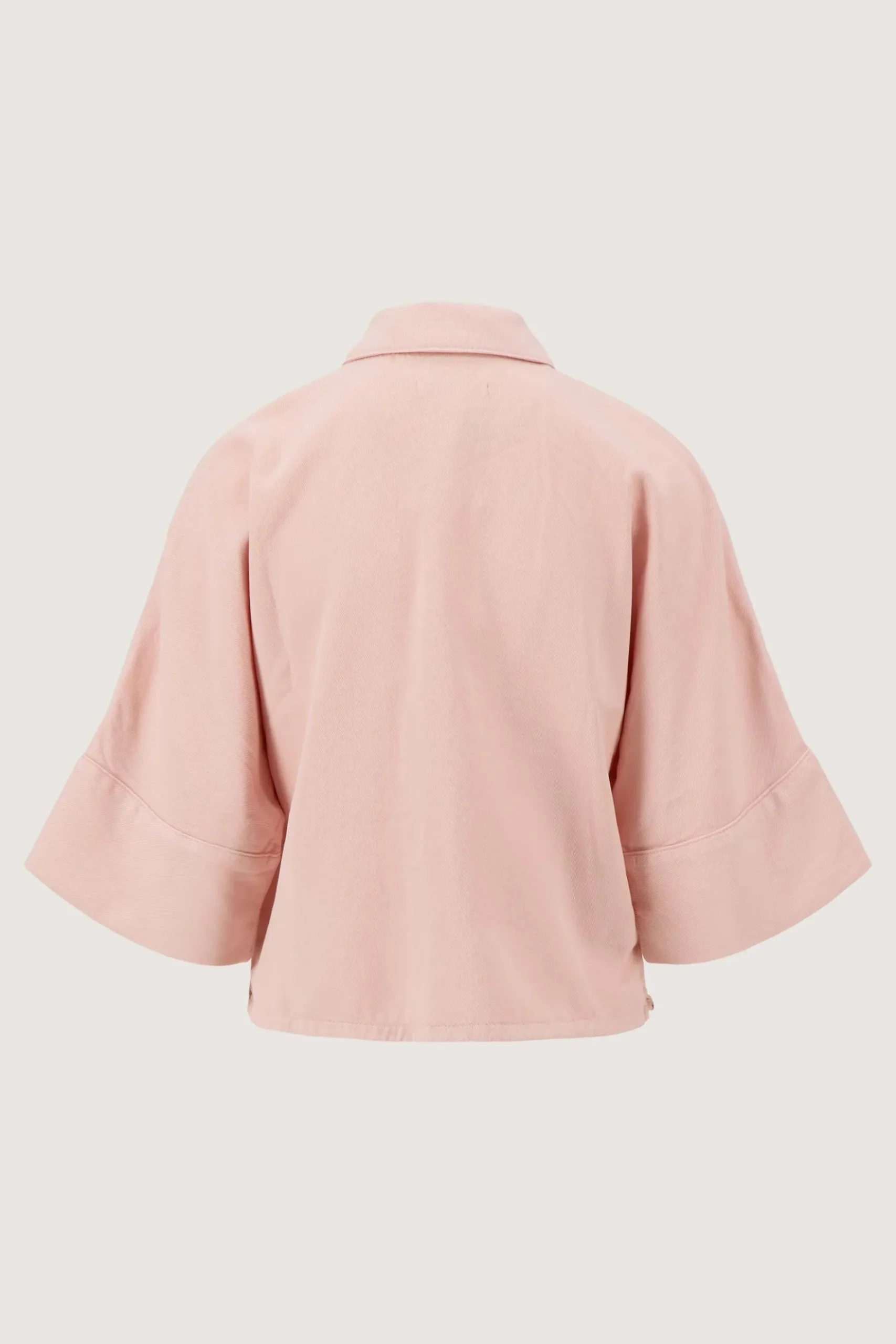 cropped boxy model blouse