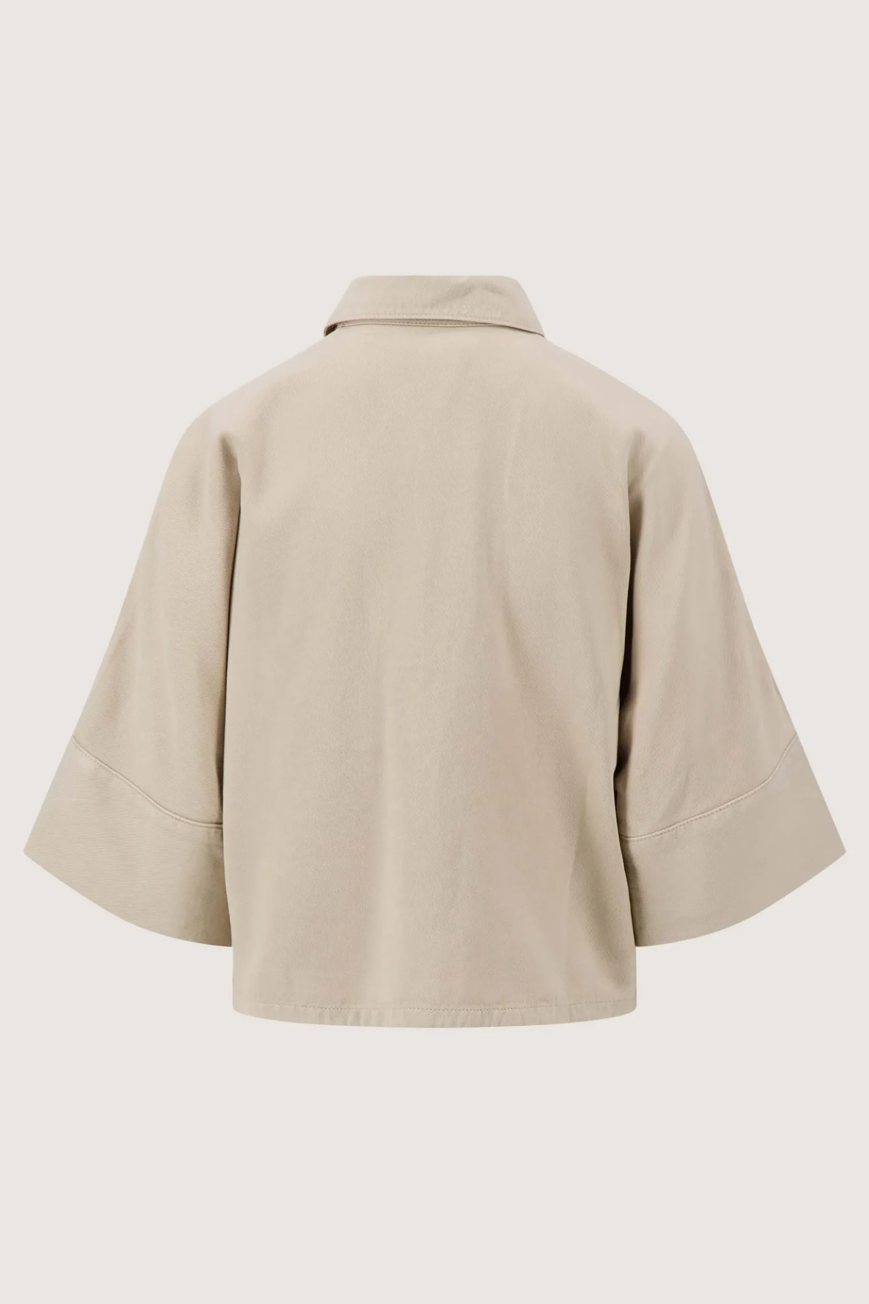 cropped boxy model blouse