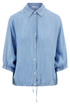 denim blouse