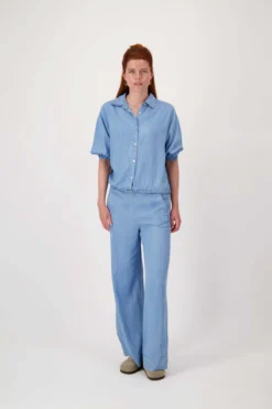 denim blouse