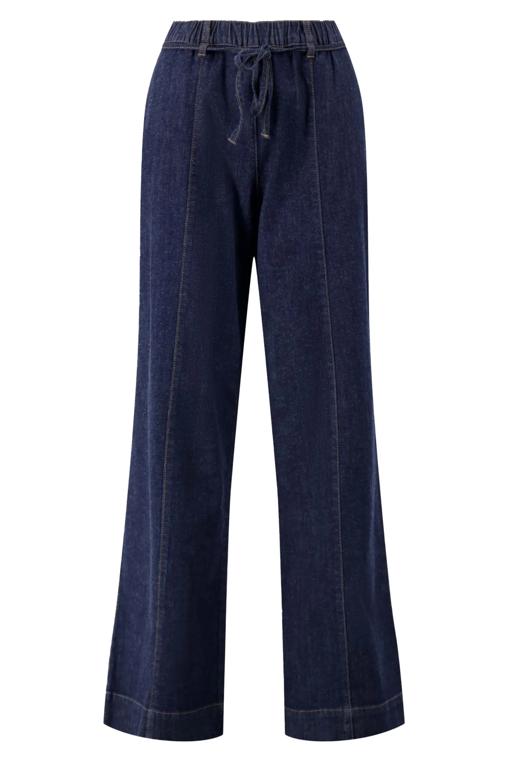 denim wideleg met stretch