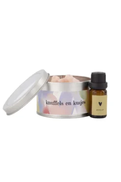 diffuser in blikje knuffels en kusjes
