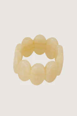 elastieken brede kralen armband
