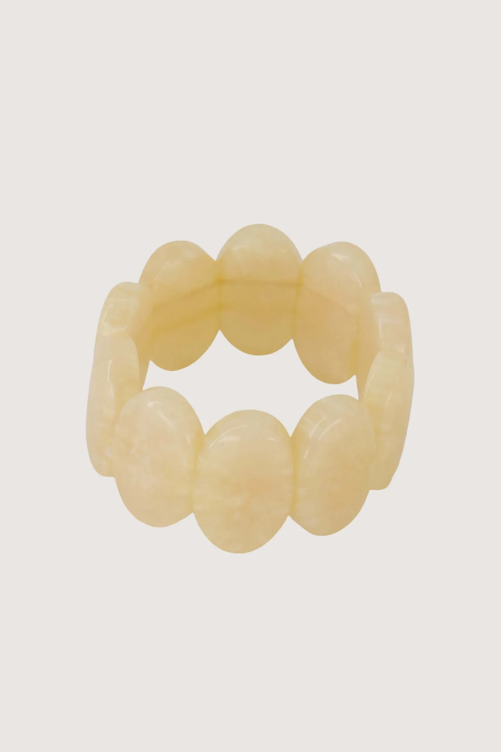 elastieken brede kralen armband