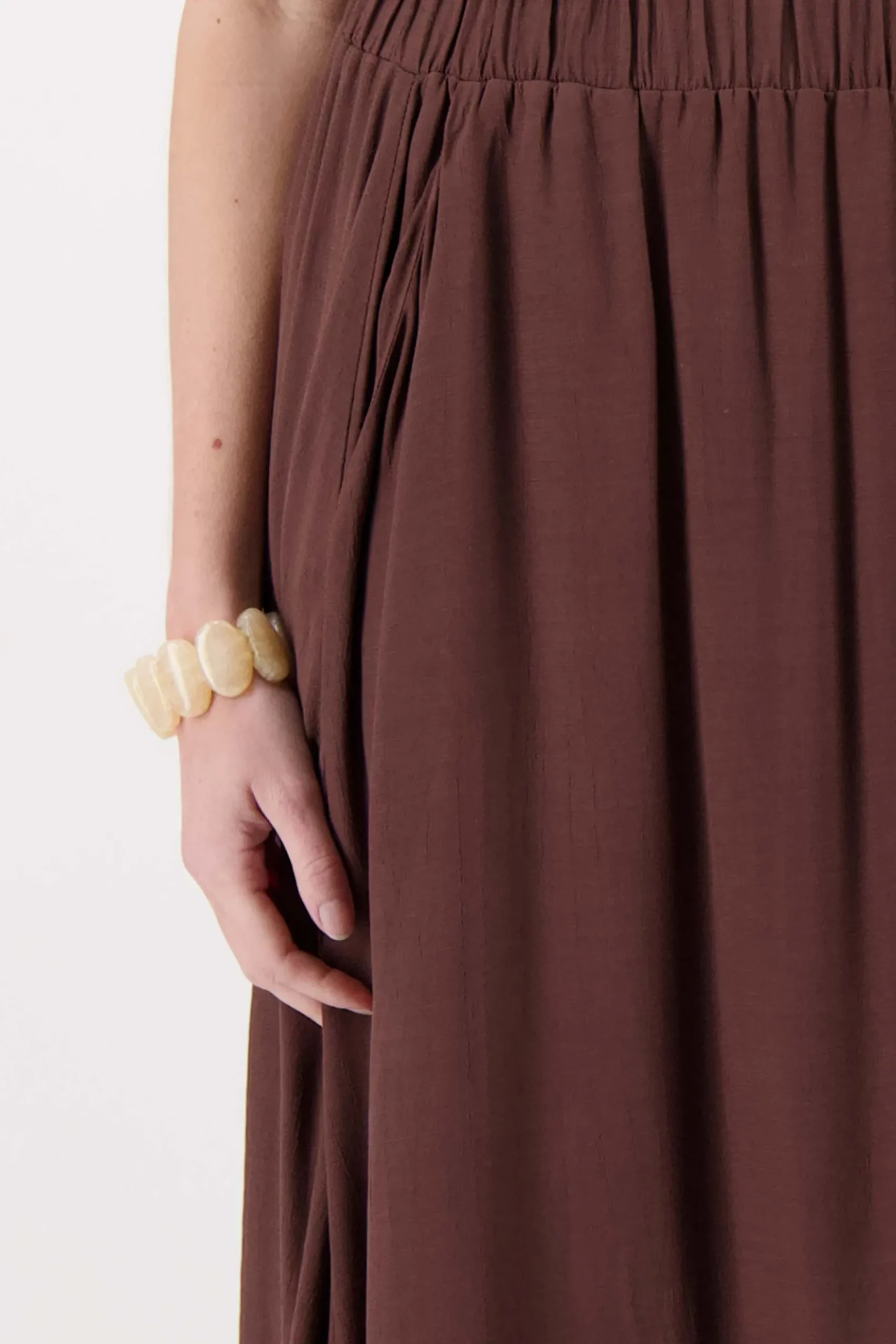 elastieken brede kralen armband