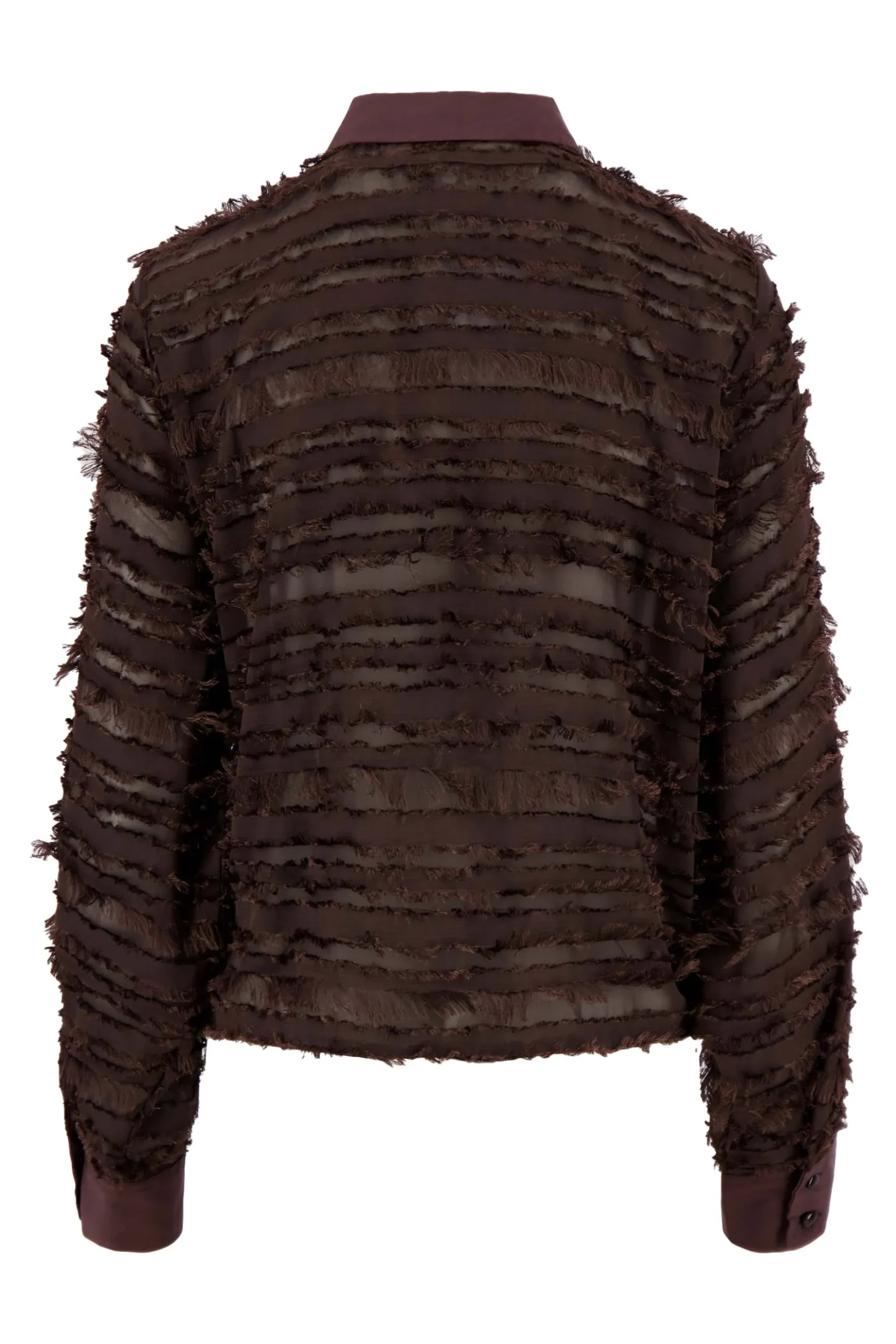 feather blouse lange mouw